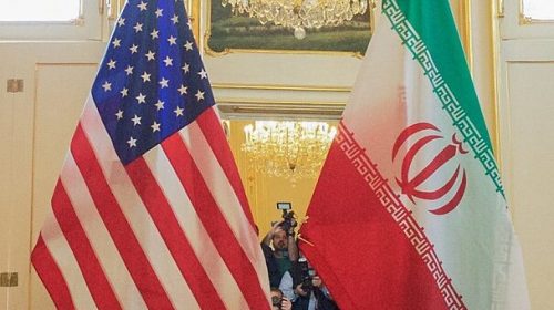 US and Iranian flags